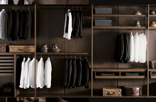 Closets de diseño italiano para los hombres de la casa | Interiores