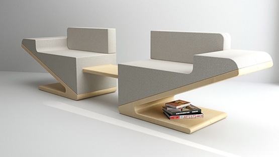 directorio Faceta Sin sentido The V – Un mueble y mesa de centro integrados | Interiores