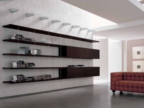 Librero para las modernas salas de estar | Interiores
